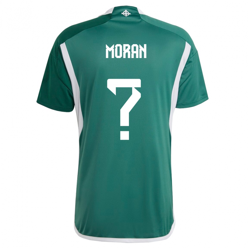 Férfi Észak-Írország Harry Moran #0 Zöld Hazai Jersey 24-26 Mez Póló Ing