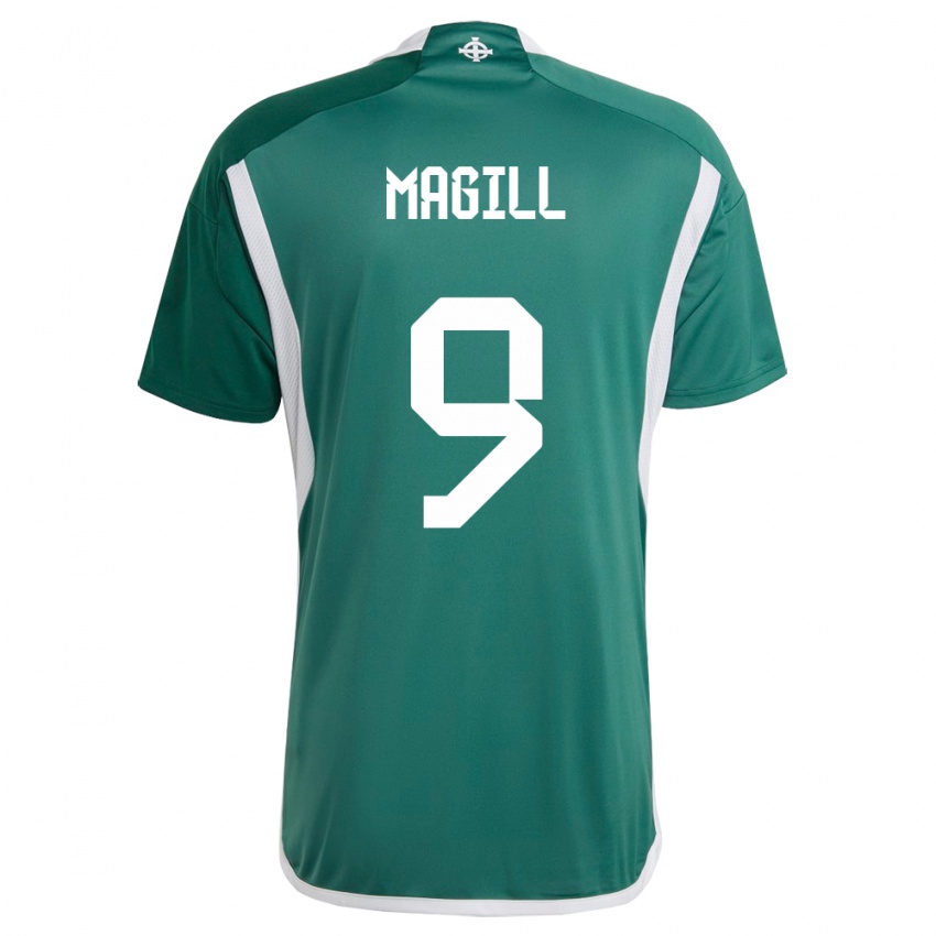 Férfi Észak-Írország Simone Magill #9 Zöld Hazai Jersey 24-26 Mez Póló Ing