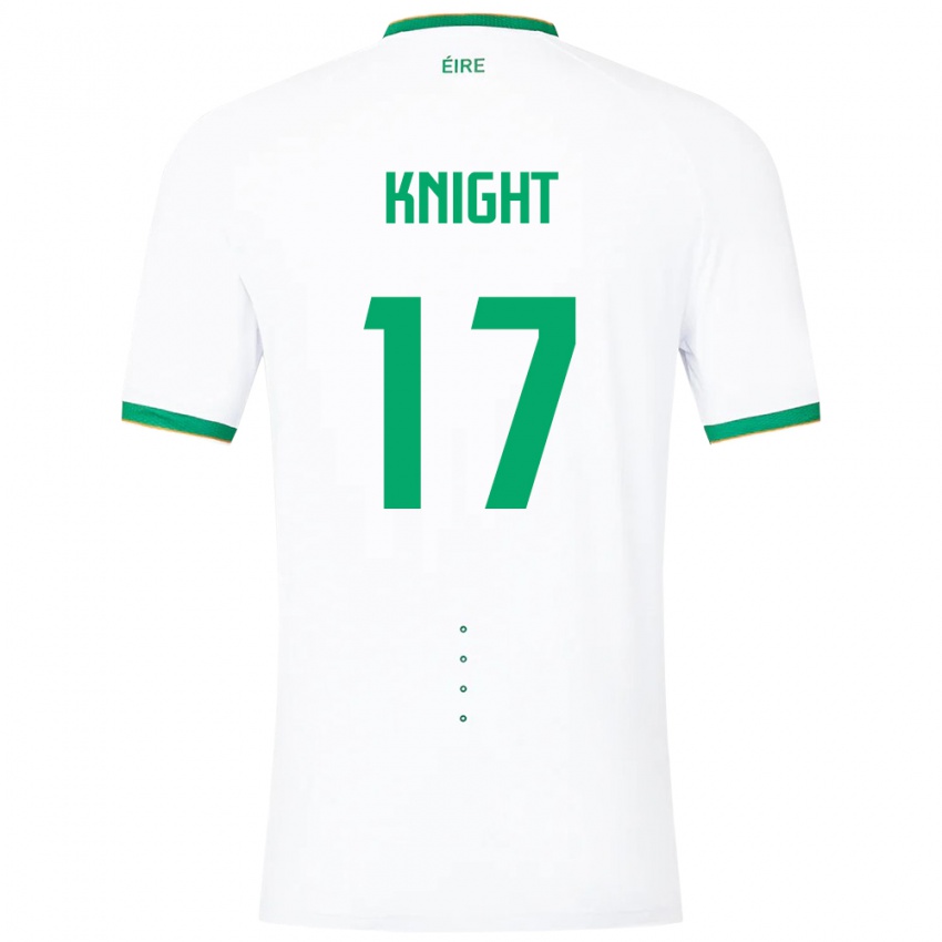 Férfi Ír-Sziget Jason Knight #17 Fehér Idegenbeli Jersey 24-26 Mez Póló Ing