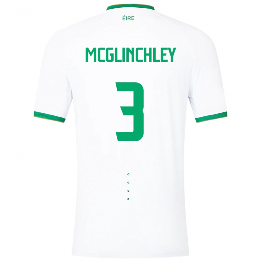 Férfi Ír-Sziget Harry Mcglinchley #3 Fehér Idegenbeli Jersey 24-26 Mez Póló Ing