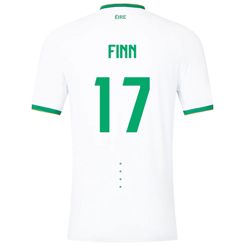 Férfi Ír-Sziget Jamie Finn #17 Fehér Idegenbeli Jersey 24-26 Mez Póló Ing