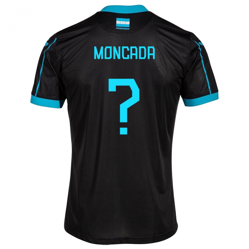 Férfi Honduras Linda Moncada #0 Fekete Idegenbeli Jersey 24-26 Mez Póló Ing