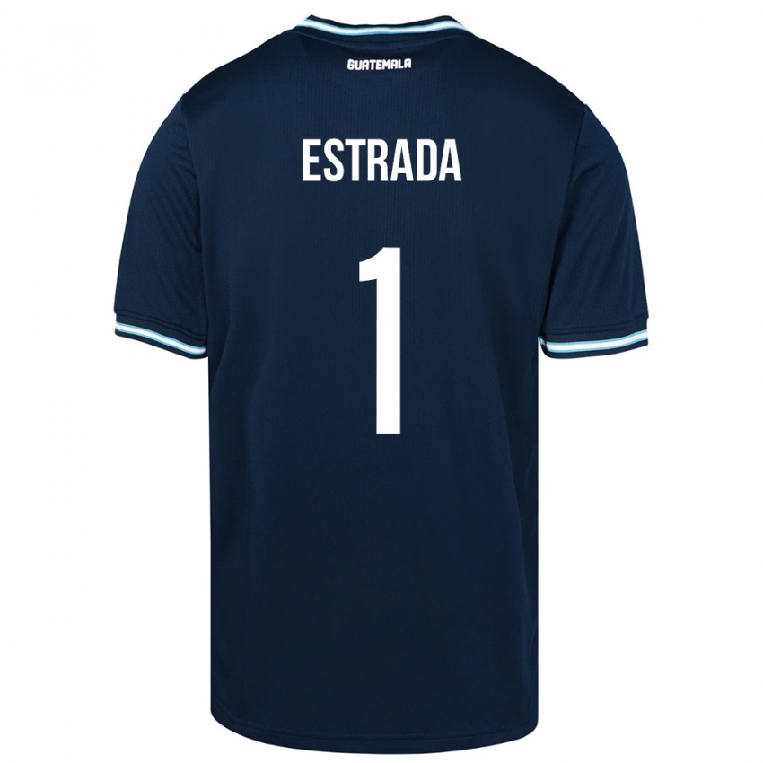 Férfi Guatemala Alexia Estrada #1 Kék Idegenbeli Jersey 24-26 Mez Póló Ing