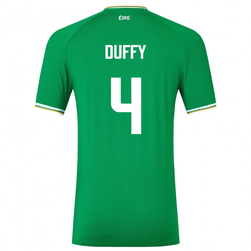 Női Ír-Sziget Shane Duffy #4 Zöld Hazai Jersey 24-26 Mez Póló Ing