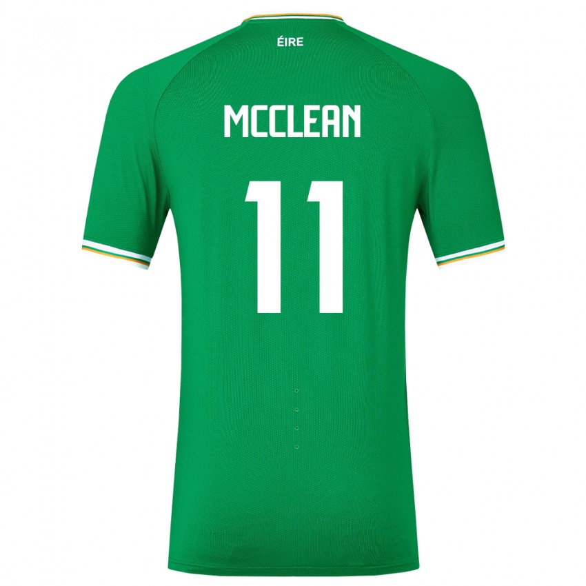 Női Ír-Sziget James Mcclean #11 Zöld Hazai Jersey 24-26 Mez Póló Ing