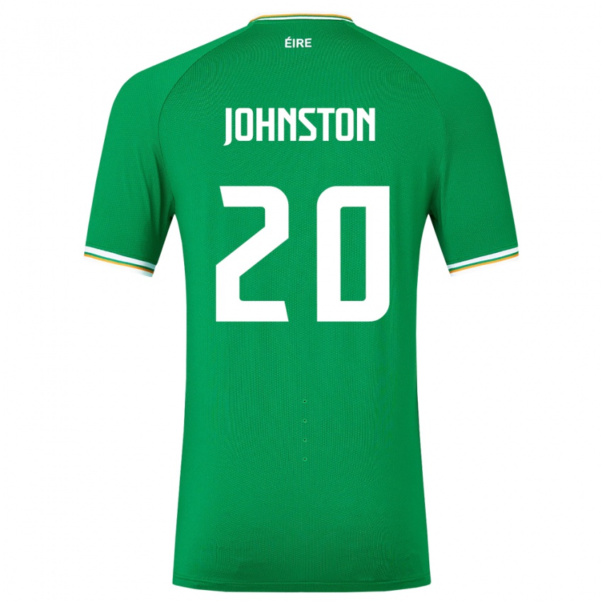 Női Ír-Sziget Mikey Johnston #20 Zöld Hazai Jersey 24-26 Mez Póló Ing