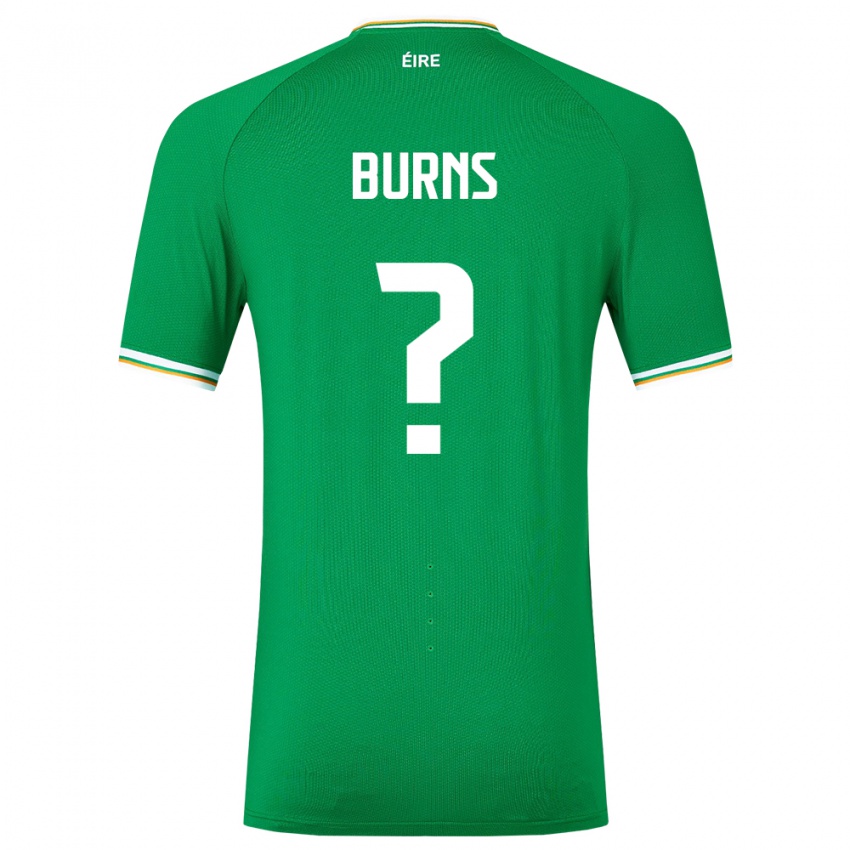 Női Ír-Sziget Darragh Burns #0 Zöld Hazai Jersey 24-26 Mez Póló Ing