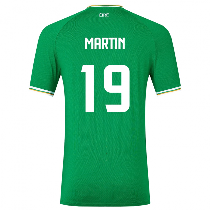 Női Ír-Sziget William Martin #19 Zöld Hazai Jersey 24-26 Mez Póló Ing
