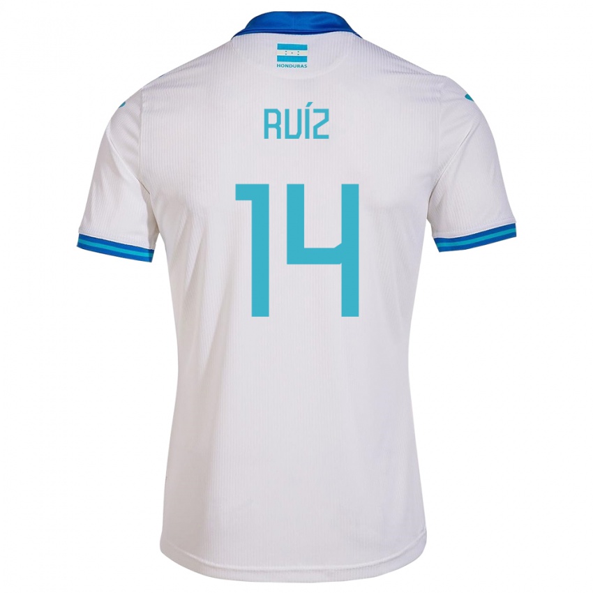 Női Honduras David Ruíz #14 Fehér Hazai Jersey 24-26 Mez Póló Ing