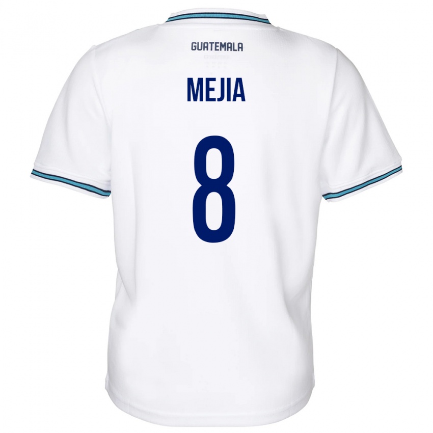 Női Guatemala Robert Mejia #8 Fehér Hazai Jersey 24-26 Mez Póló Ing