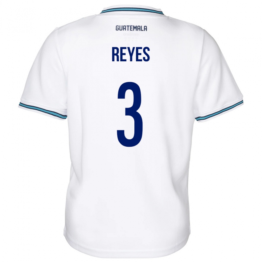 Női Guatemala Martha Reyes #3 Fehér Hazai Jersey 24-26 Mez Póló Ing