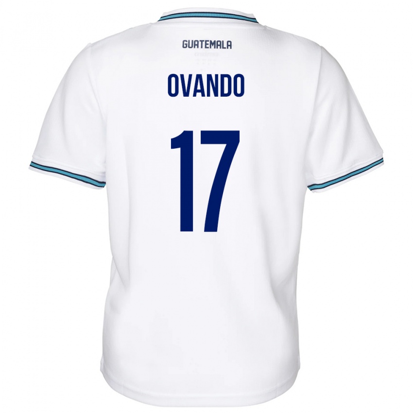 Női Guatemala Sandra Ovando #17 Fehér Hazai Jersey 24-26 Mez Póló Ing