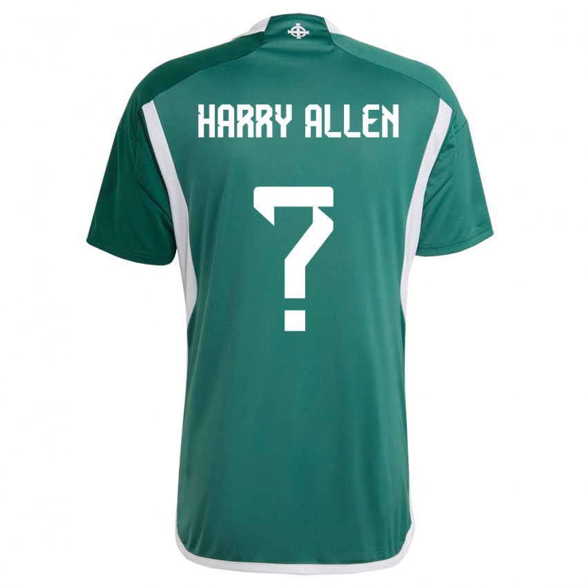 Női Észak-Írország Harry Allen #0 Zöld Hazai Jersey 24-26 Mez Póló Ing