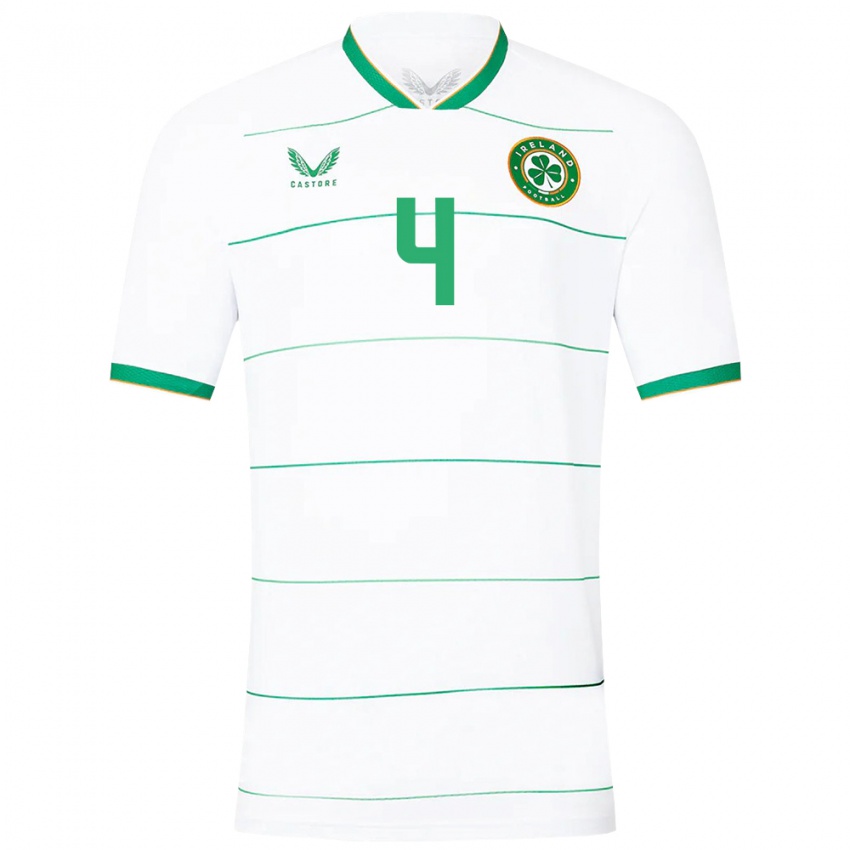 Női Ír-Sziget Shane Duffy #4 Fehér Idegenbeli Jersey 24-26 Mez Póló Ing