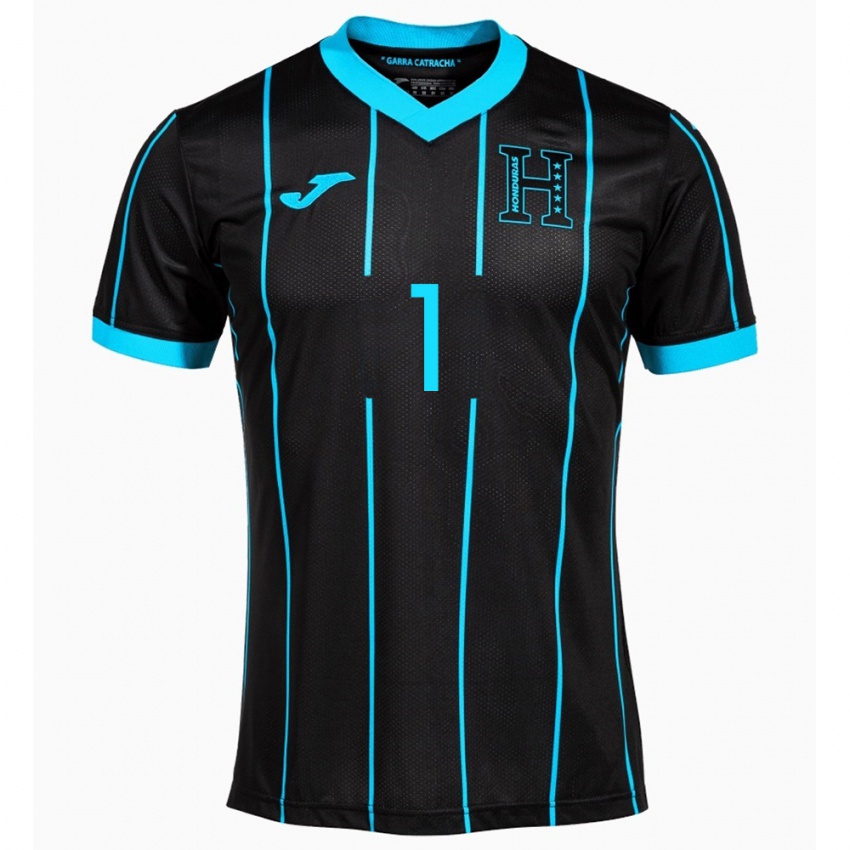 Női Honduras Harold Fonseca #1 Fekete Idegenbeli Jersey 24-26 Mez Póló Ing