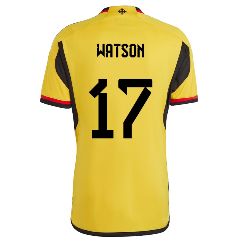 Női Észak-Írország Alex Watson #17 Fehér Idegenbeli Jersey 24-26 Mez Póló Ing