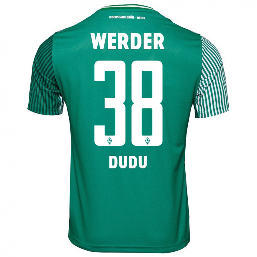 Gyermek Dudu #38 Zöld Hazai Jersey 2023/24 Mez Póló Ing