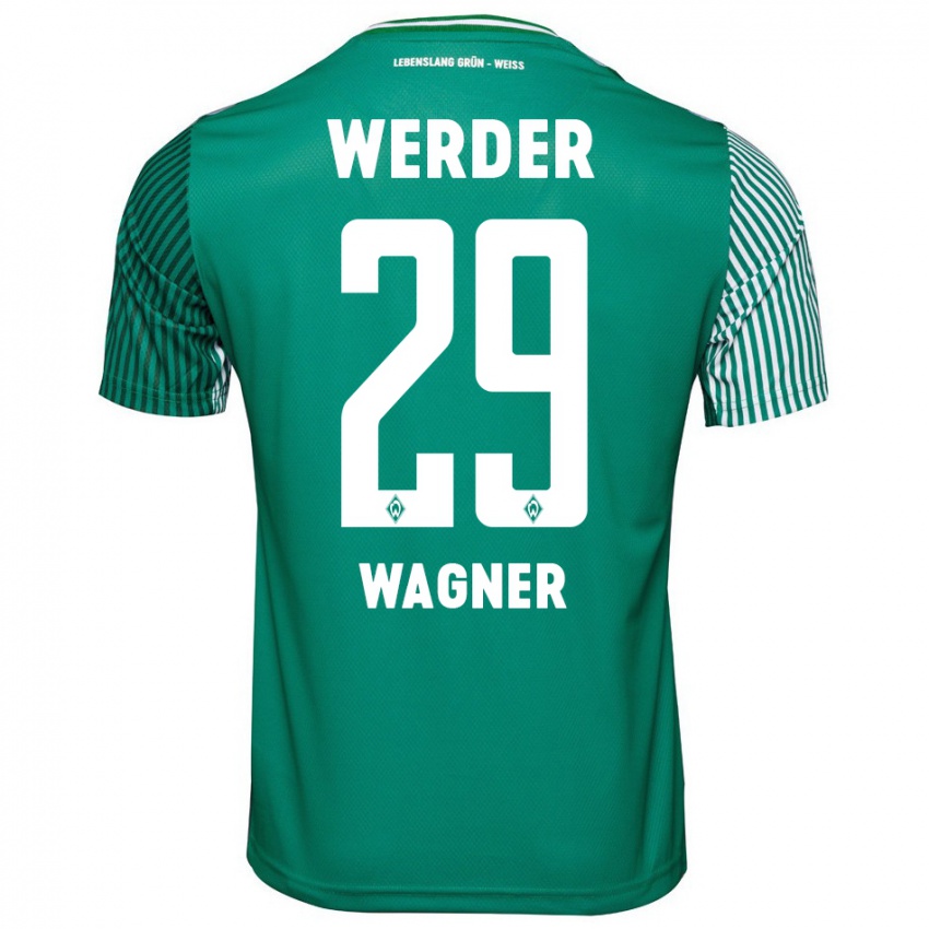 Gyermek Paul Wagner #29 Zöld Hazai Jersey 2023/24 Mez Póló Ing