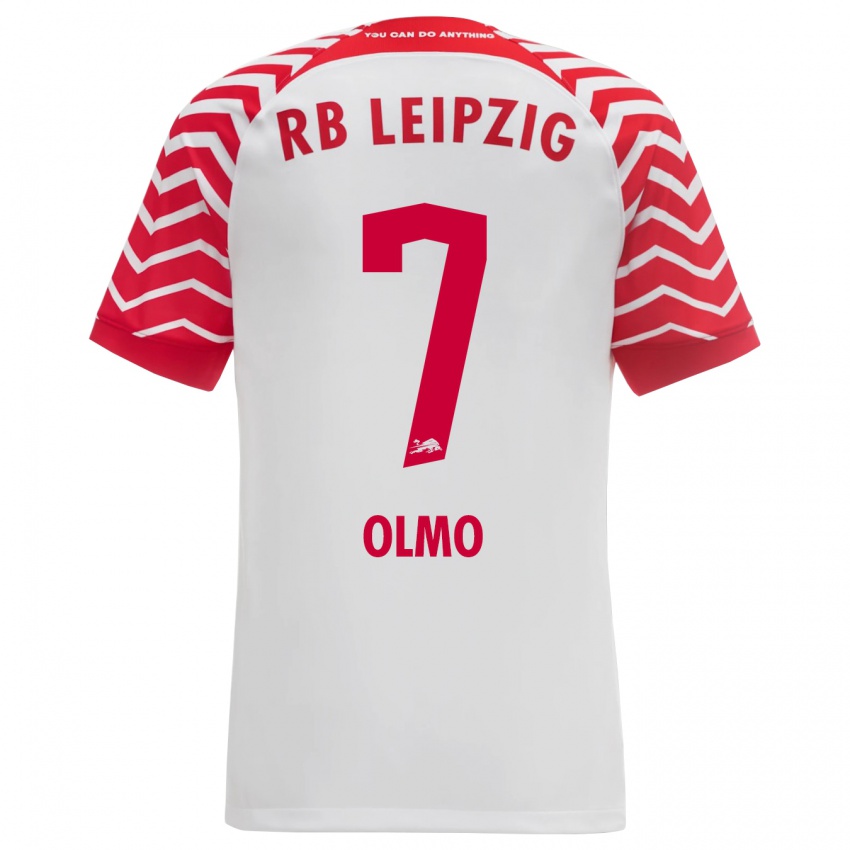 Gyermek Dani Olmo #7 Fehér Hazai Jersey 2023/24 Mez Póló Ing