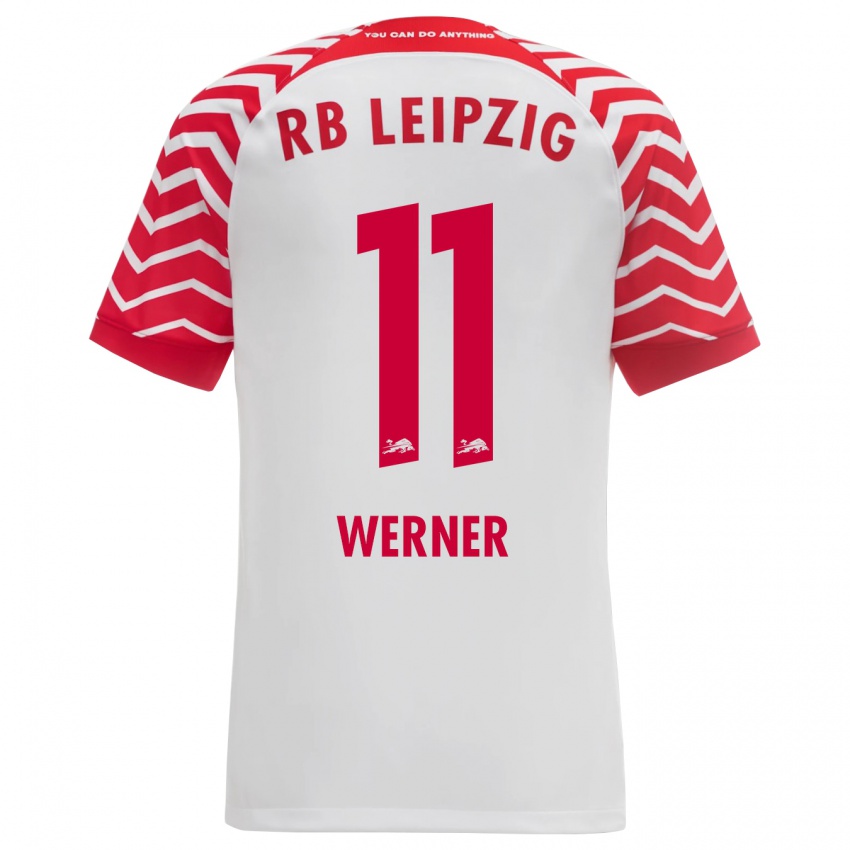 Gyermek Timo Werner #11 Fehér Hazai Jersey 2023/24 Mez Póló Ing