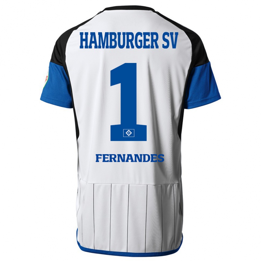 Gyermek Daniel Heuer Fernandes #1 Fehér Hazai Jersey 2023/24 Mez Póló Ing