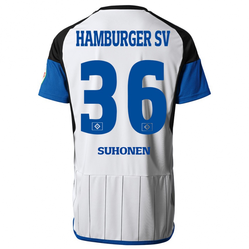 Gyermek Anssi Suhonen #36 Fehér Hazai Jersey 2023/24 Mez Póló Ing