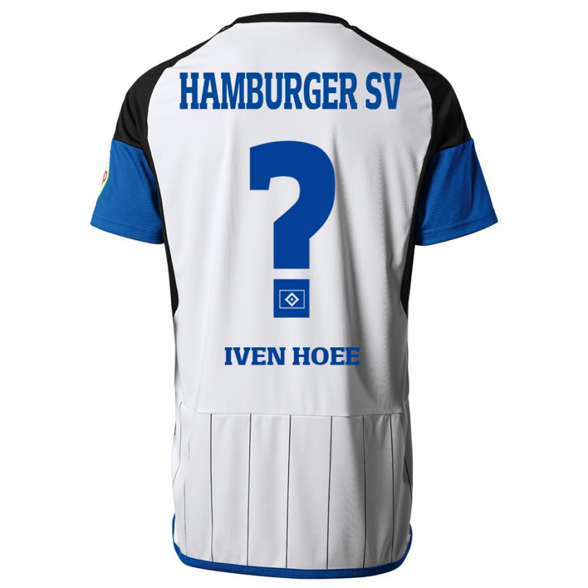 Gyermek Lennart Iven Hoee #0 Fehér Hazai Jersey 2023/24 Mez Póló Ing