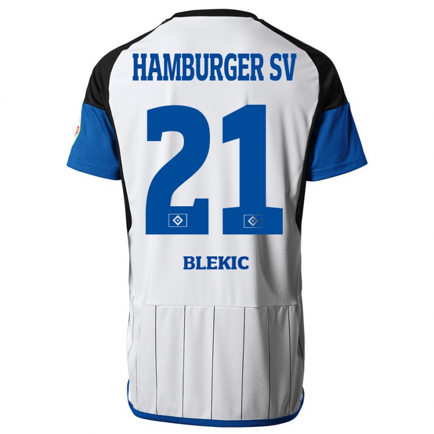 Gyermek Romeo Blekic #21 Fehér Hazai Jersey 2023/24 Mez Póló Ing