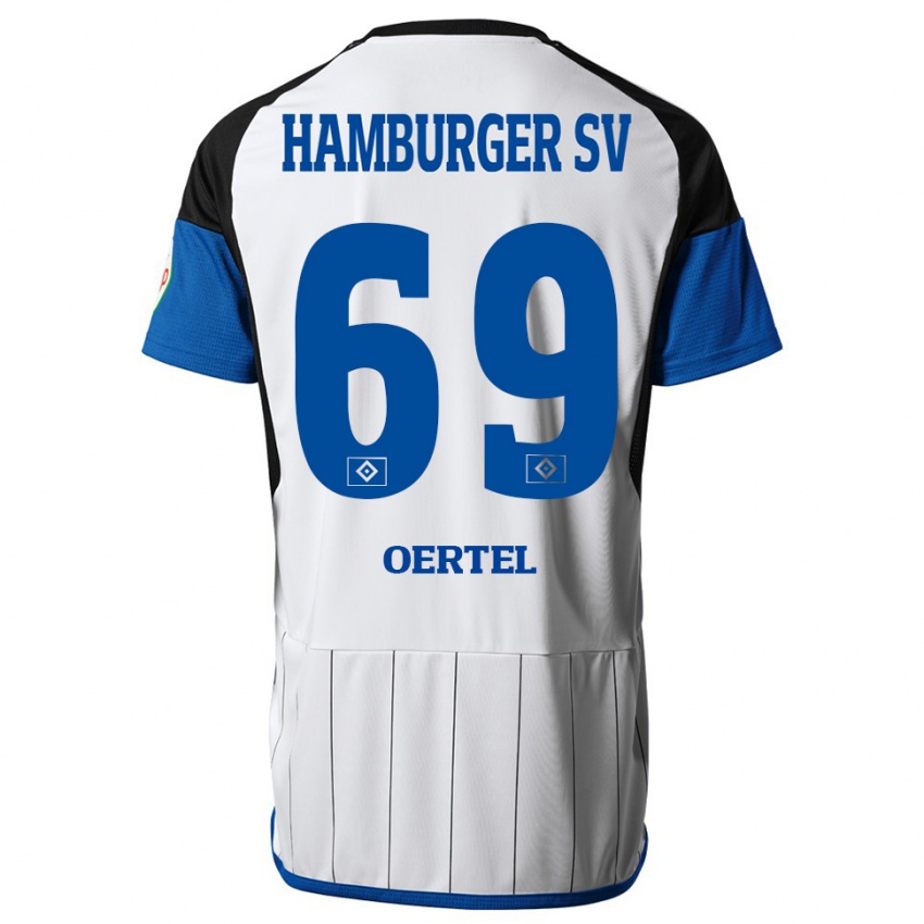 Gyermek Jan Oertel #69 Fehér Hazai Jersey 2023/24 Mez Póló Ing