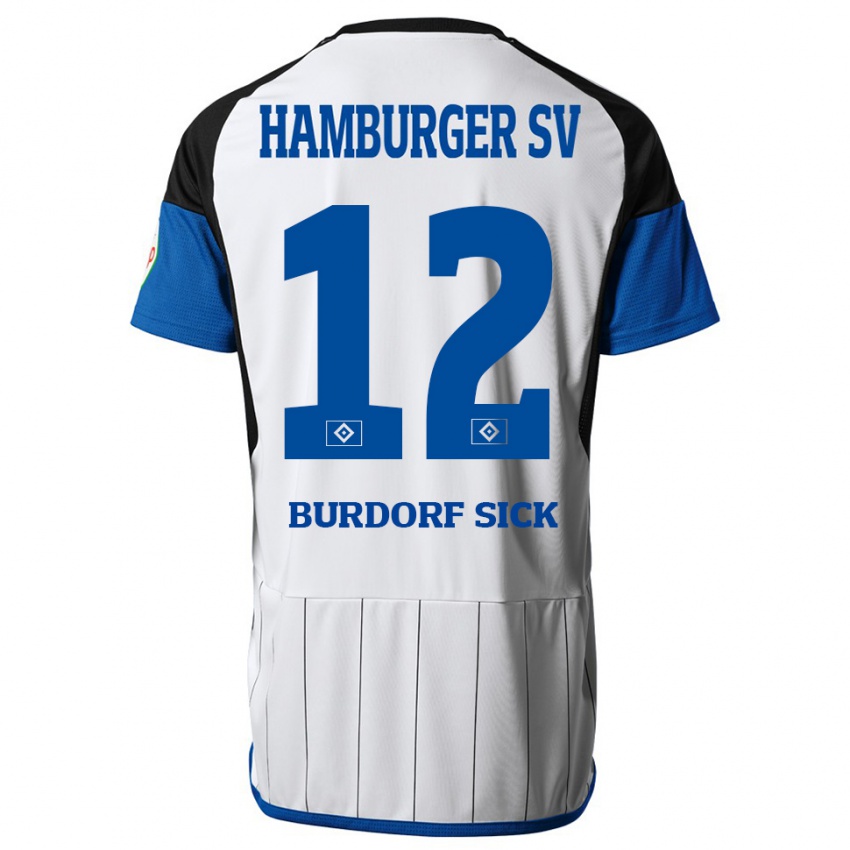 Gyermek Emma Burdorf-Sick #12 Fehér Hazai Jersey 2023/24 Mez Póló Ing