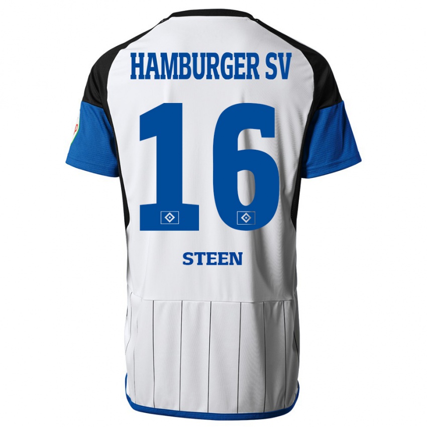 Gyermek Maya Steen #16 Fehér Hazai Jersey 2023/24 Mez Póló Ing