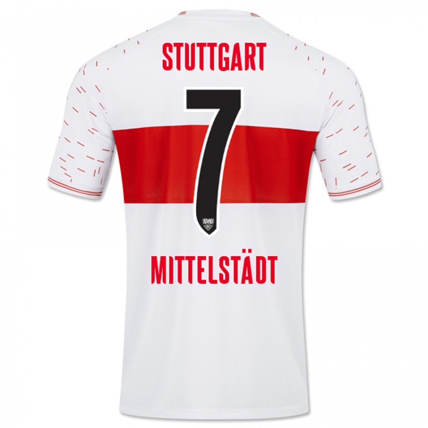 Gyermek Maximilian Mittelstädt #7 Fehér Hazai Jersey 2023/24 Mez Póló Ing