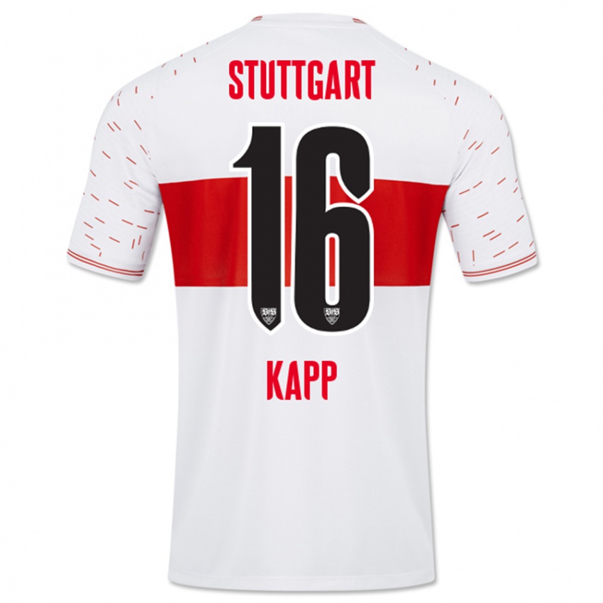 Gyermek Patrick Kapp #16 Fehér Hazai Jersey 2023/24 Mez Póló Ing