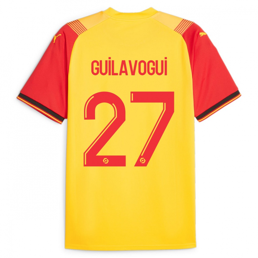 Gyermek Morgan Guilavogui #27 Sárga Hazai Jersey 2023/24 Mez Póló Ing