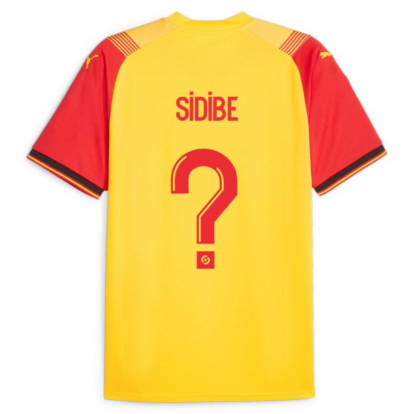 Gyermek Yannick Sidibé #0 Sárga Hazai Jersey 2023/24 Mez Póló Ing