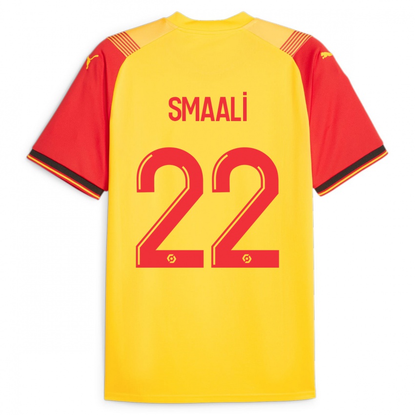 Gyermek Emma Smaali #22 Sárga Hazai Jersey 2023/24 Mez Póló Ing