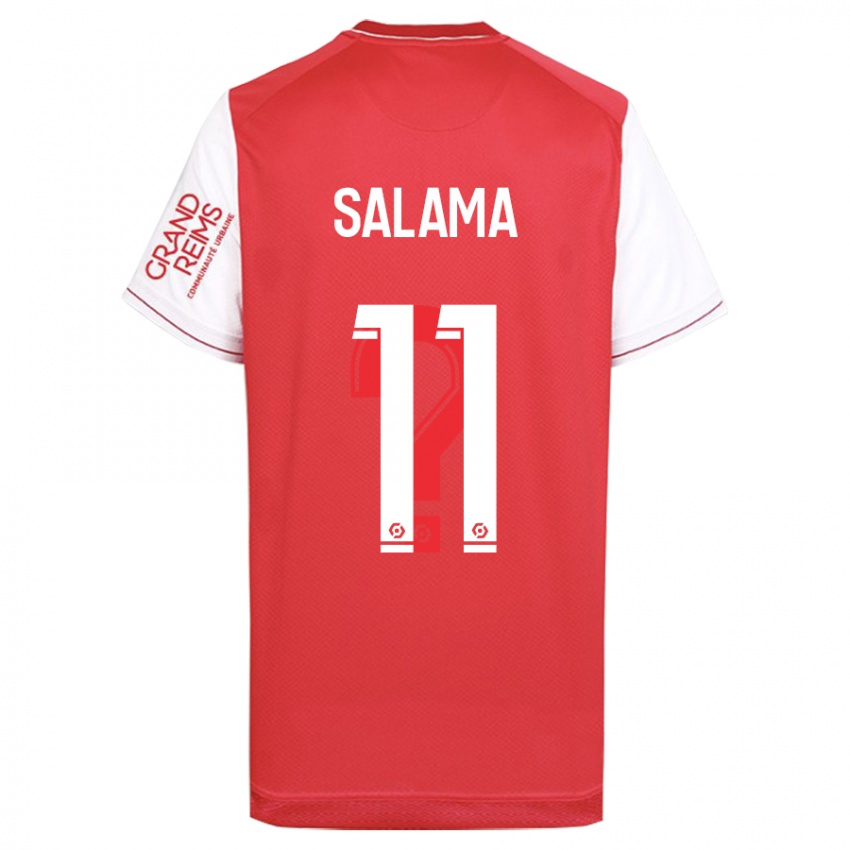 Gyermek Amine Salama #11 Piros Hazai Jersey 2023/24 Mez Póló Ing