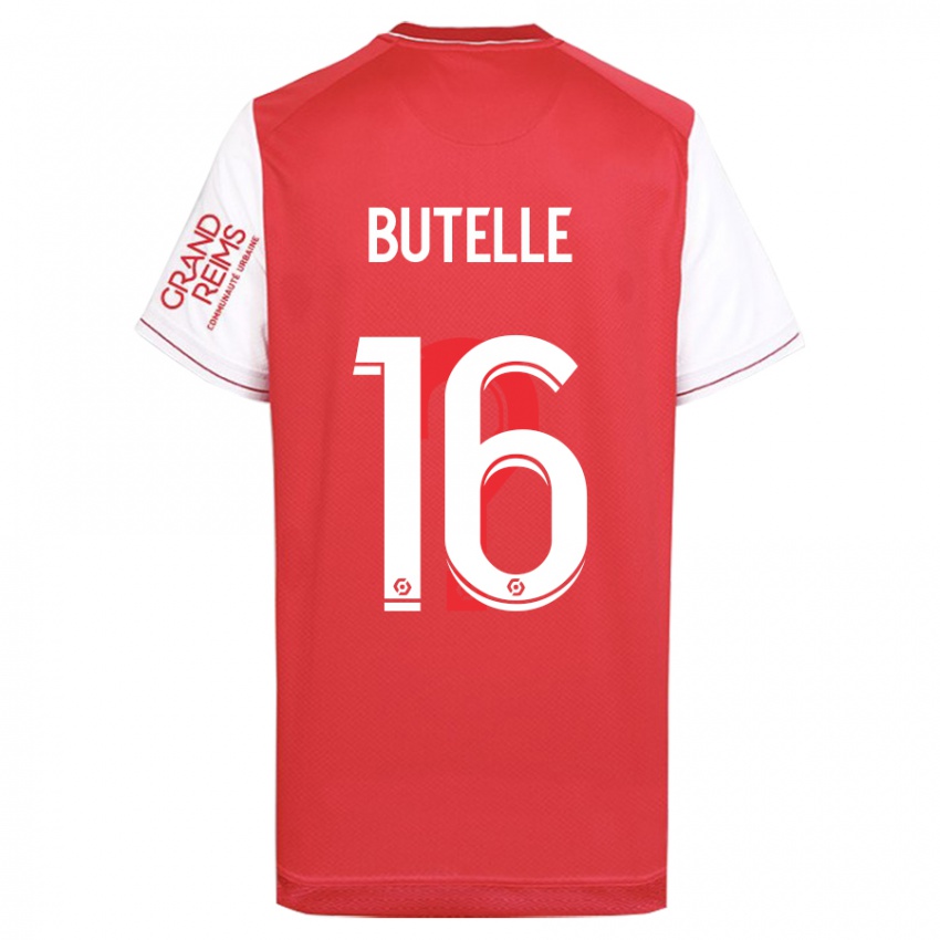 Gyermek Ludovic Butelle #16 Piros Hazai Jersey 2023/24 Mez Póló Ing