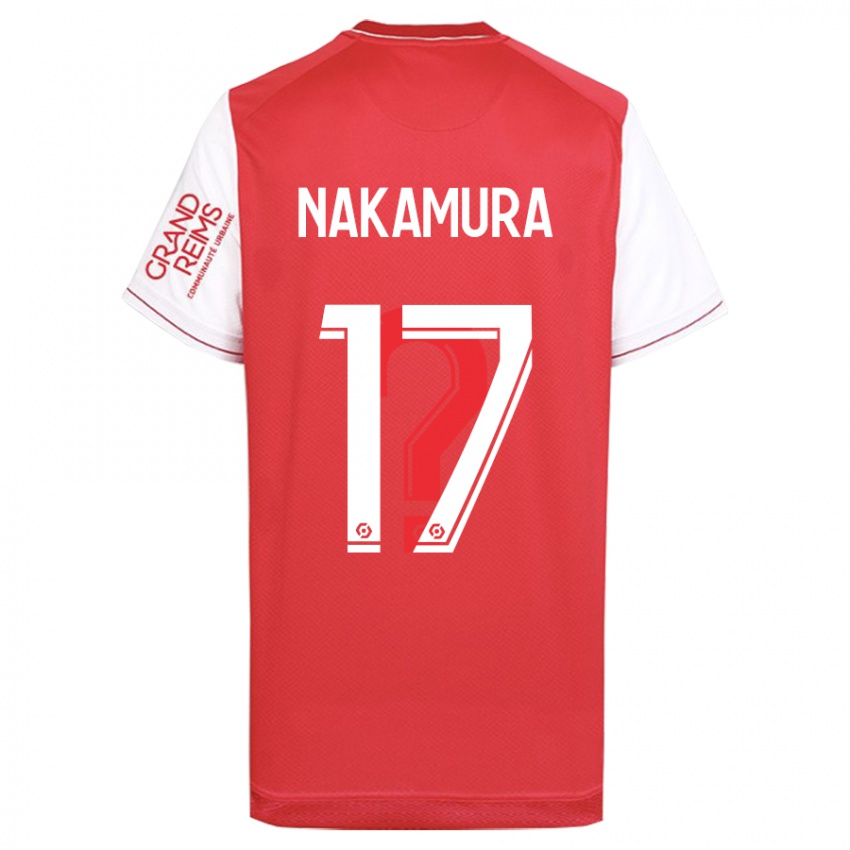 Gyermek Keito Nakamura #17 Piros Hazai Jersey 2023/24 Mez Póló Ing