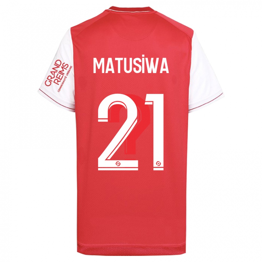 Gyermek Azor Matusiwa #21 Piros Hazai Jersey 2023/24 Mez Póló Ing