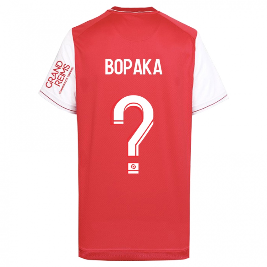 Gyermek Yohann Bopaka #0 Piros Hazai Jersey 2023/24 Mez Póló Ing