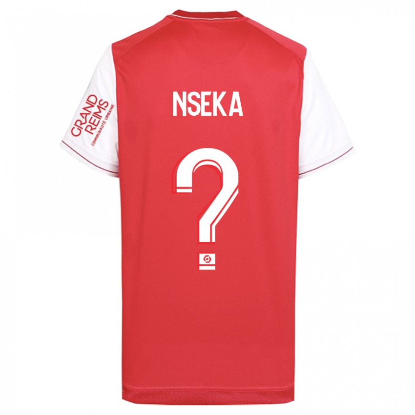 Gyermek Nelson Nseka #0 Piros Hazai Jersey 2023/24 Mez Póló Ing