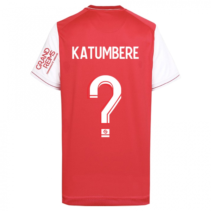 Gyermek Noah Katumbere #0 Piros Hazai Jersey 2023/24 Mez Póló Ing