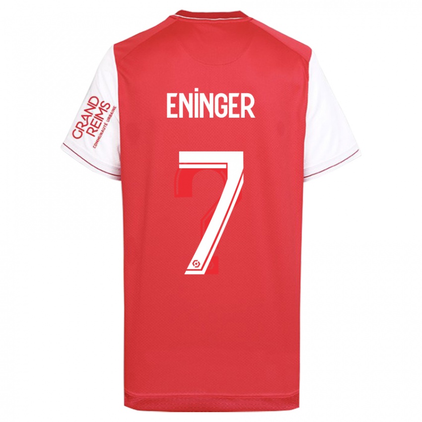 Gyermek Thelma Eninger #7 Piros Hazai Jersey 2023/24 Mez Póló Ing