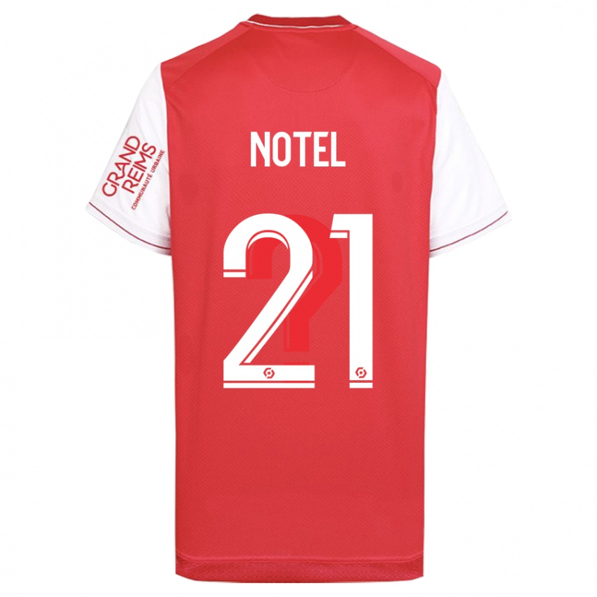 Gyermek Lea Notel #21 Piros Hazai Jersey 2023/24 Mez Póló Ing