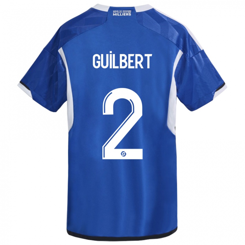 Gyermek Frédéric Guilbert #2 Kék Hazai Jersey 2023/24 Mez Póló Ing