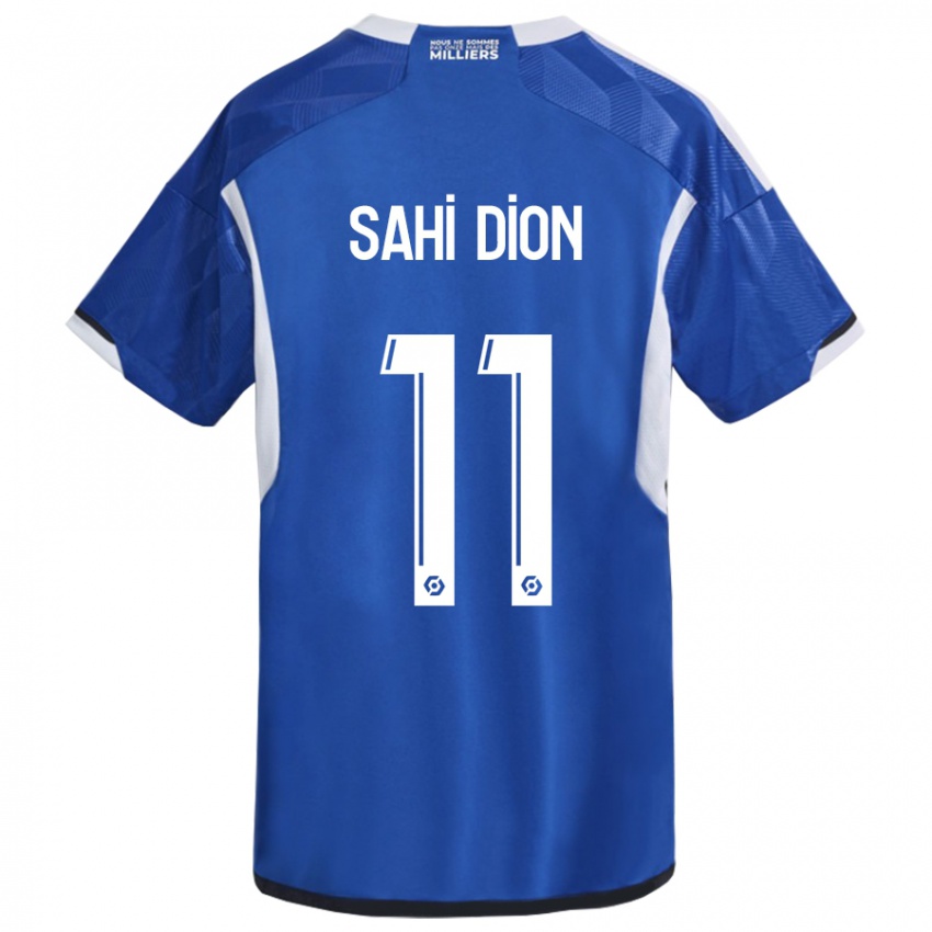 Gyermek Moïse Sahi Dion #11 Kék Hazai Jersey 2023/24 Mez Póló Ing