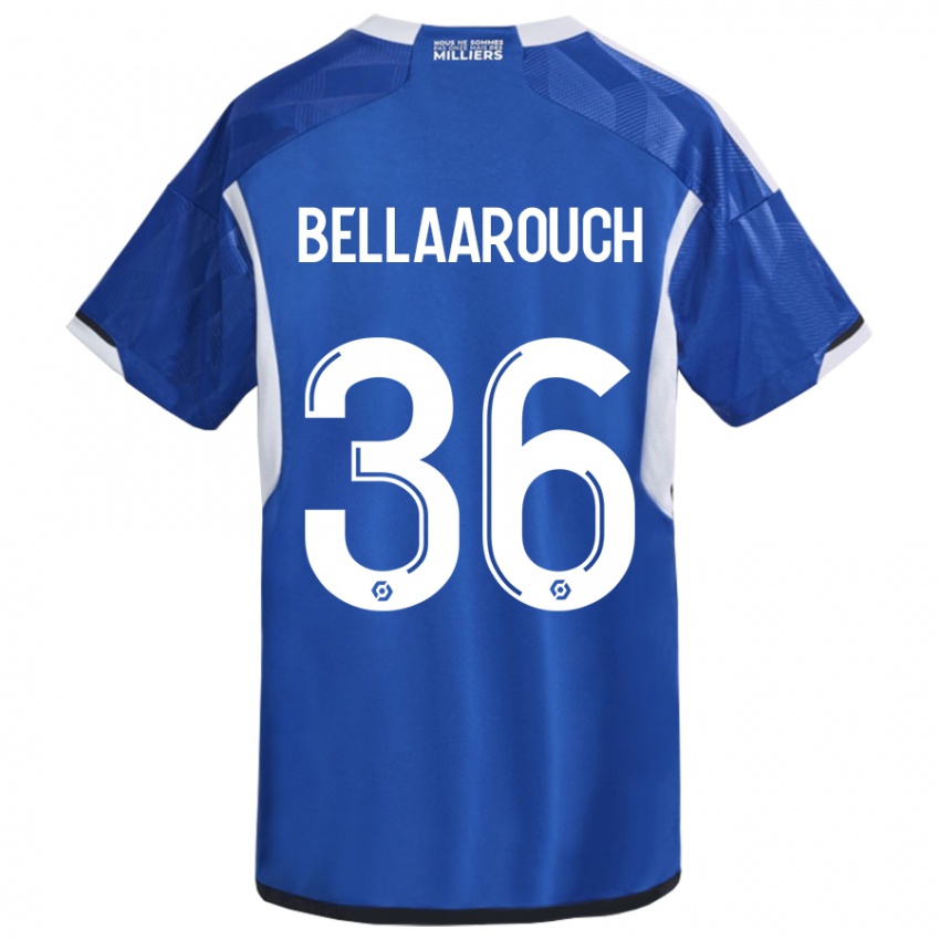 Gyermek Alaa Bellaarouch #36 Kék Hazai Jersey 2023/24 Mez Póló Ing