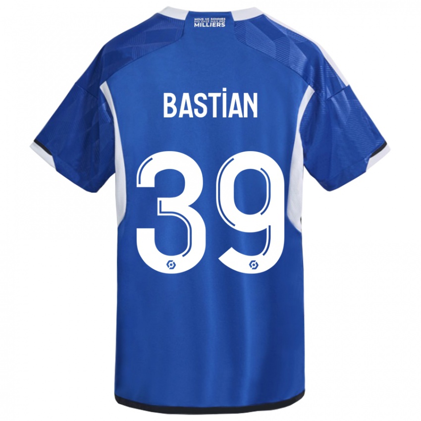 Gyermek Maxime Bastian #39 Kék Hazai Jersey 2023/24 Mez Póló Ing