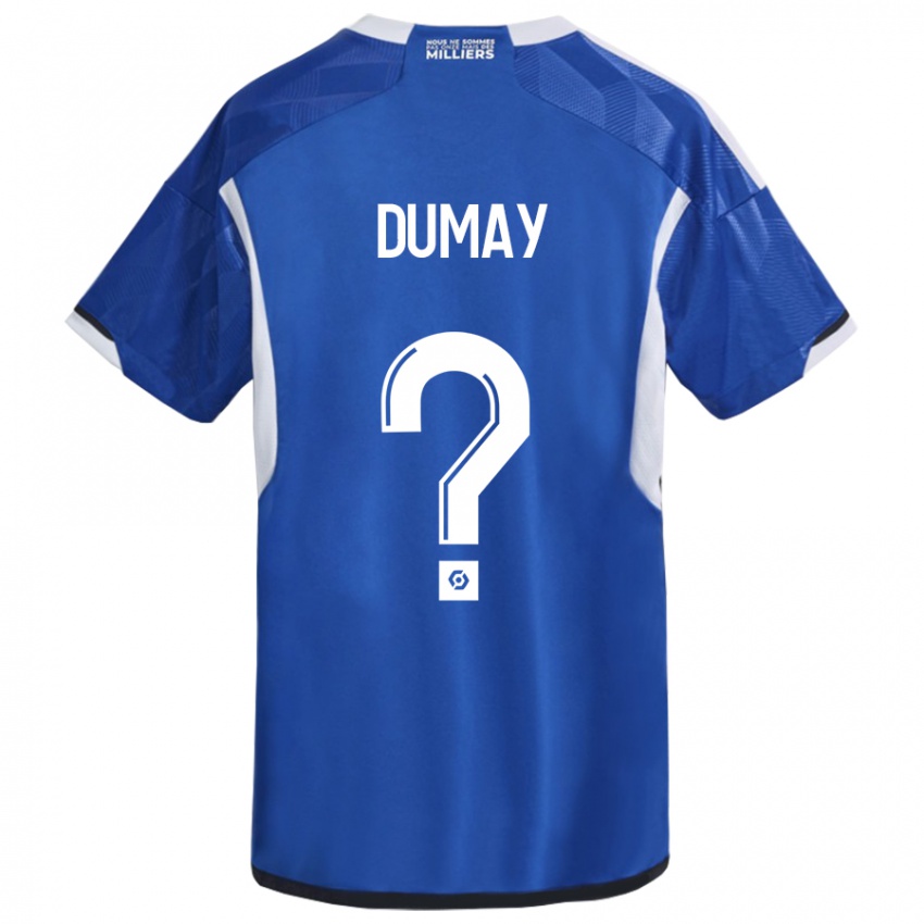 Gyermek Yoann Dumay #0 Kék Hazai Jersey 2023/24 Mez Póló Ing